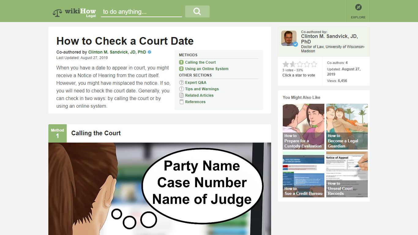 How to Check a Court Date: 6 Steps (with Pictures) - wikiHow Legal